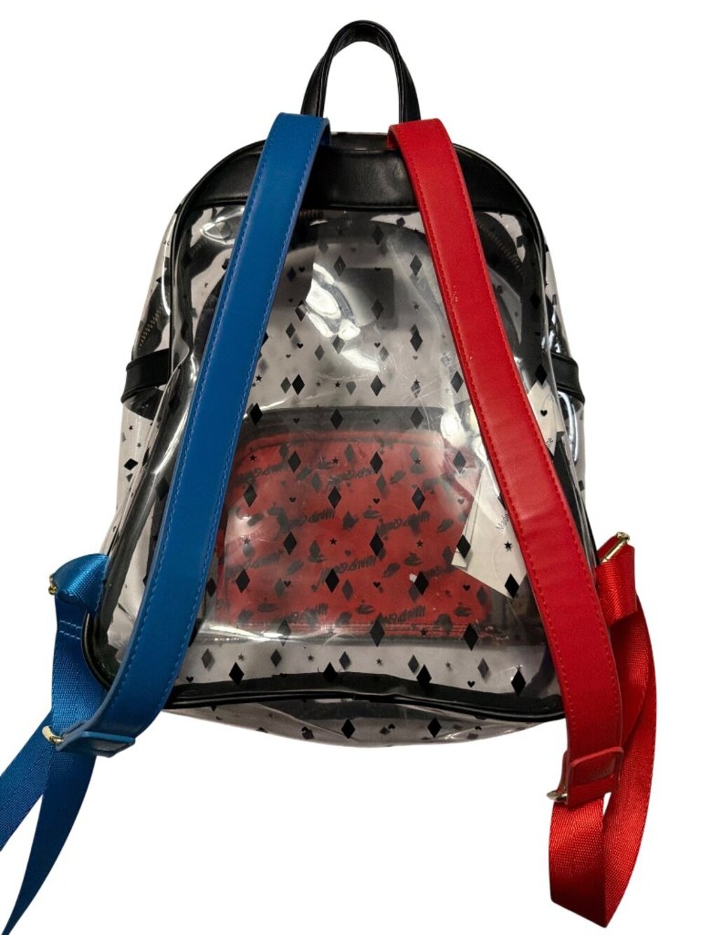 Loungefly DC Comics Birds Of Prey Harley Quinn Clear Mini Backpack - Picture 2 of 7